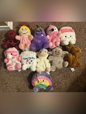 Palm pals Plush Rainbow & Animal Assorted Kids Toy Set - Multicolor
